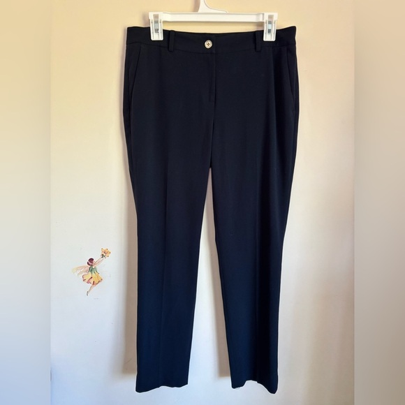 Michael Kors Classic Pants Size 8 Cropped Dark Blue - Picture 2 of 14